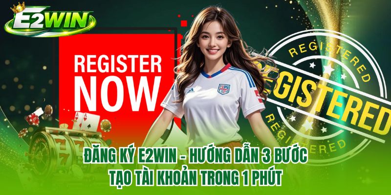 Đăng Ký E2WIN - Hướng Dẫn 3 Bước Tạo Tài Khoản Trong 1 Phút