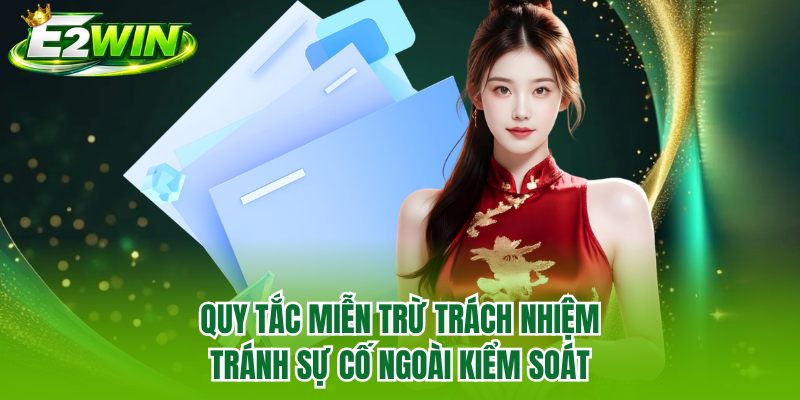Quy tắc miễn trừ trách nhiệm tránh sự cố ngoài kiểm soát Quy tắc miễn trừ trách nhiệm tránh sự cố ngoài kiểm soát