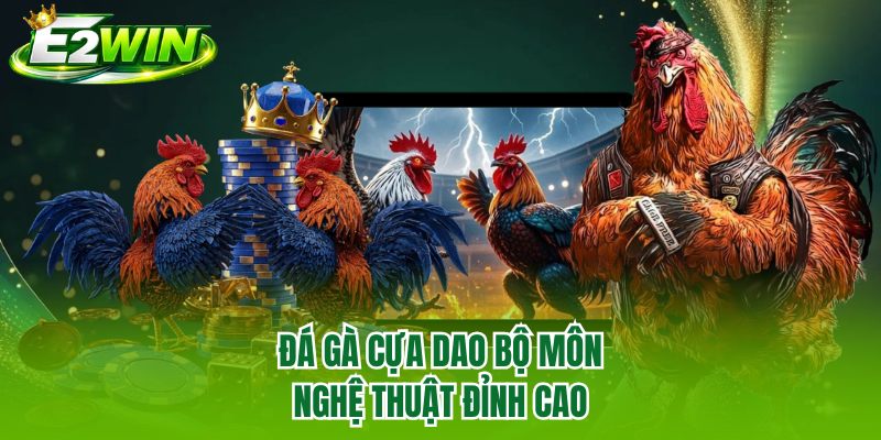 Đá gà cựa dao bộ môn nghệ thuật đỉnh cao